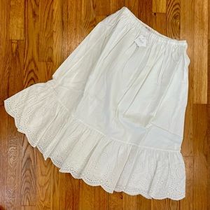 NWT Bonpoint Cream Girls’ Skirt